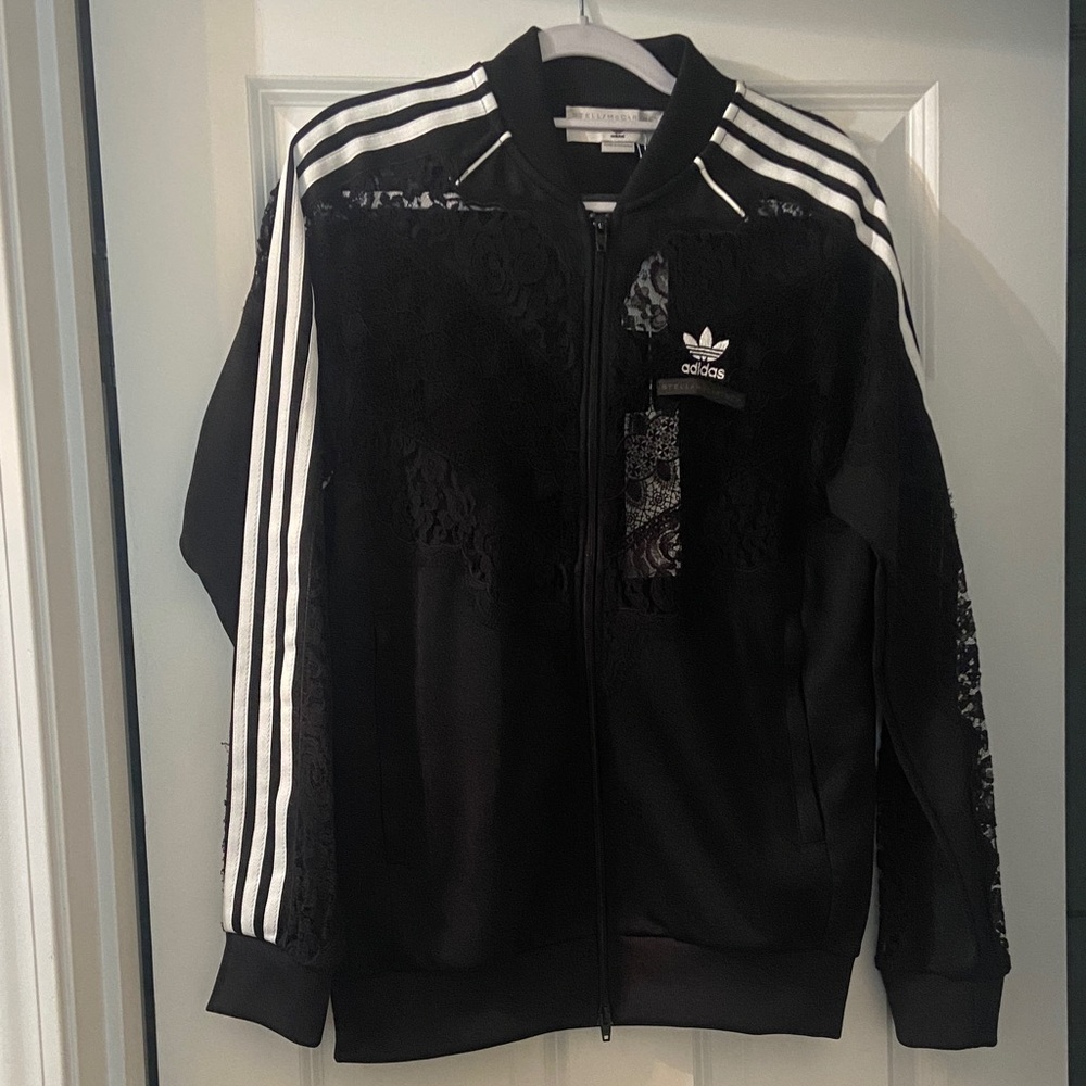 Women’s Stella McCartney adidas black lace jacket
